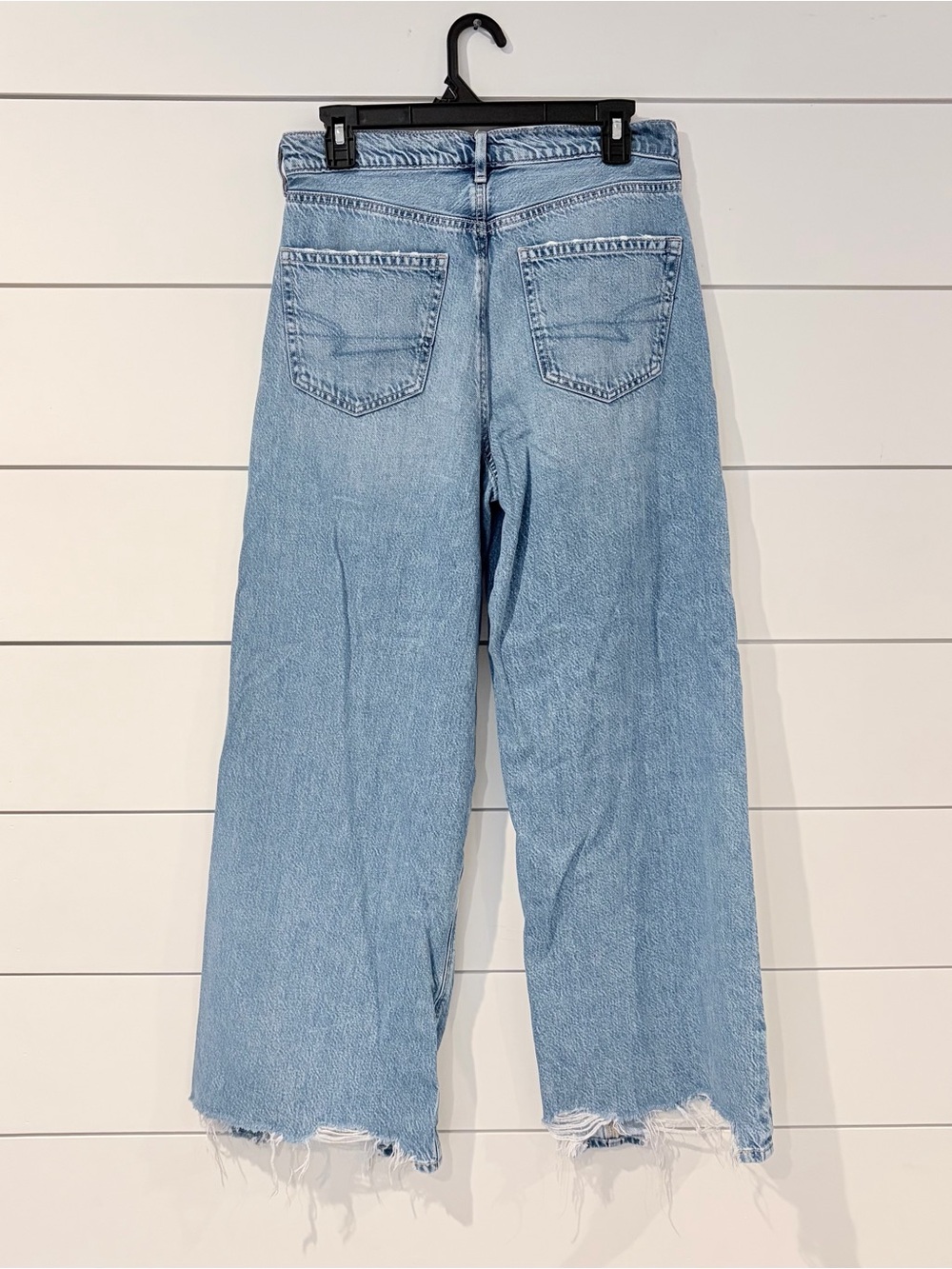 American Eagle Baggy Wide Leg Jeans Y2K Coastal Cowgirl Grungecore 8 - Picture 6 of 14